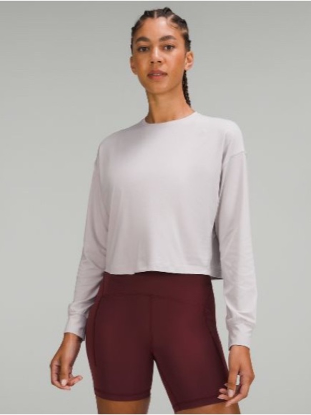 lululemon Abrasion-Resistant Training Long Sleeve Chrome